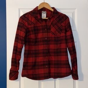 Helly Hansen flannel button up shirt, size S